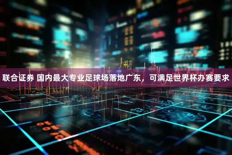 联合证券 国内最大专业足球场落地广东，可满足世界杯办赛要求